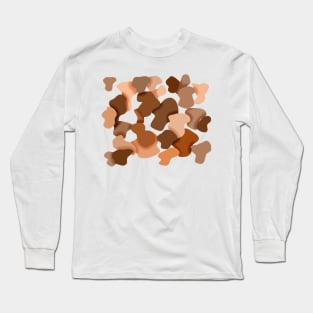 Round pattern with earth tones Long Sleeve T-Shirt